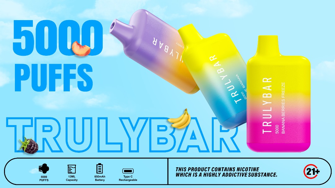 Trulybar 5000 Elf Rechargeable (5000 Puffs) E-juice Enterprise Wholesale Inc Trulybar 5000 Elf Rechargeable (5000 Puffs) E-juice Enterprise Wholesale Inc