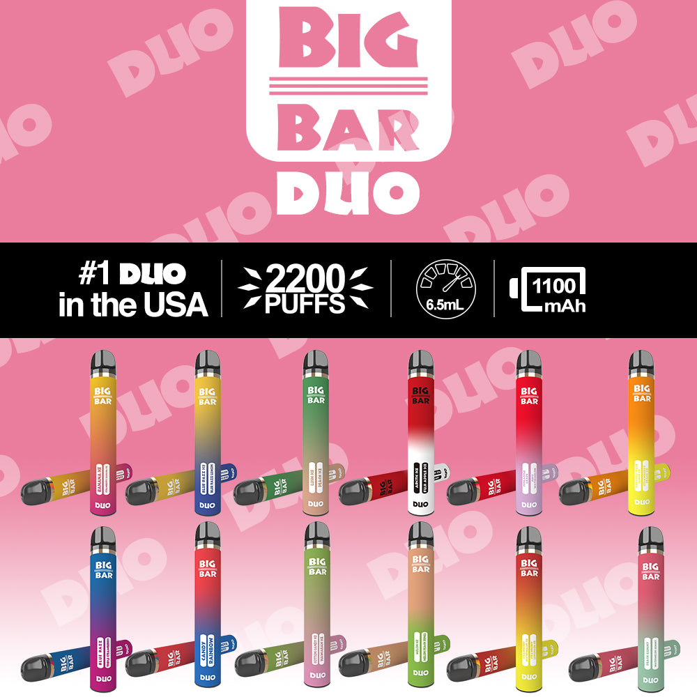 Big Bar DUO 2200 PUFFS  E-juice Enterprise Wholesale Inc