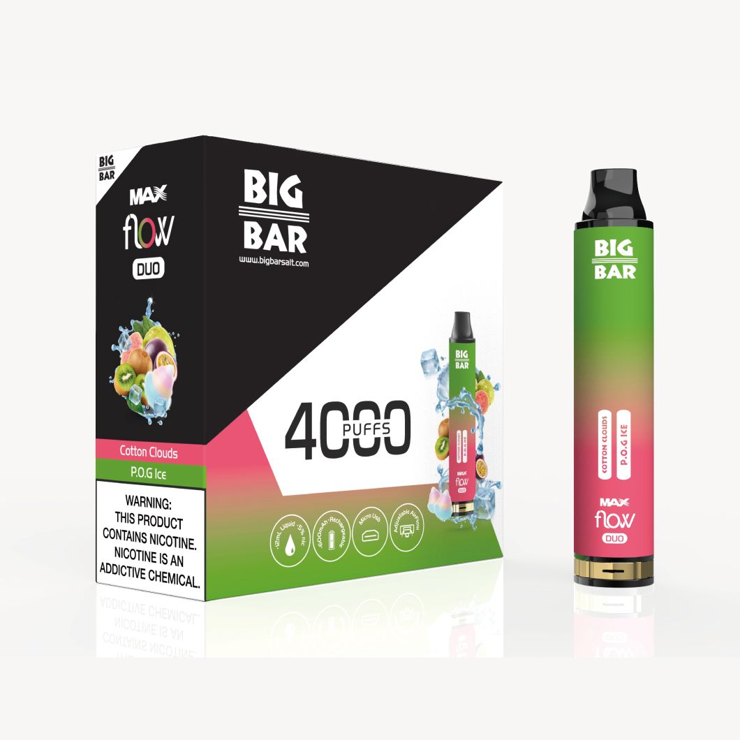 Big Bar MAX FLOW DUO 4000 PUFFS - E-juice Enterprise Wholesale Inc