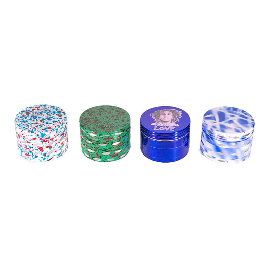 50Mm Colored Marble 4 Piece Grinder Different Style
