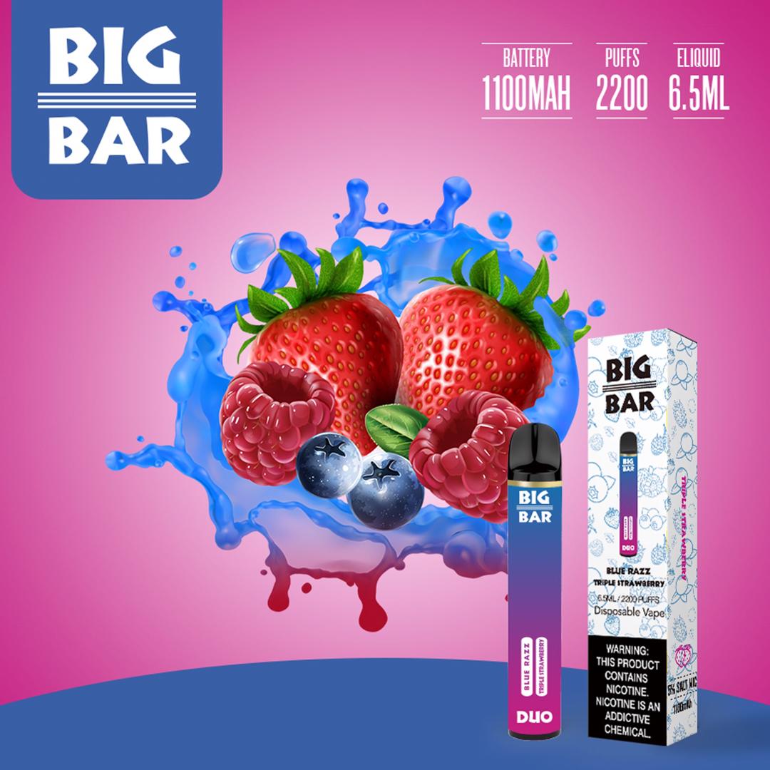 Big Bar DUO 2200 PUFFS – E-juice Enterprise Wholesale Inc