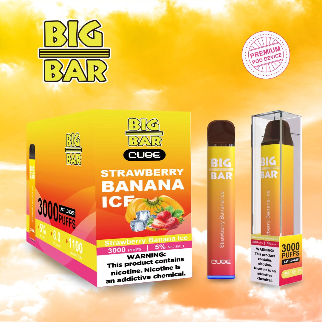Big Bar Cube (3000 Puffs) E-juice Enterprise Wholesale Inc Big Bar Cube (3000 Puffs) E-juice Enterprise Wholesale Inc