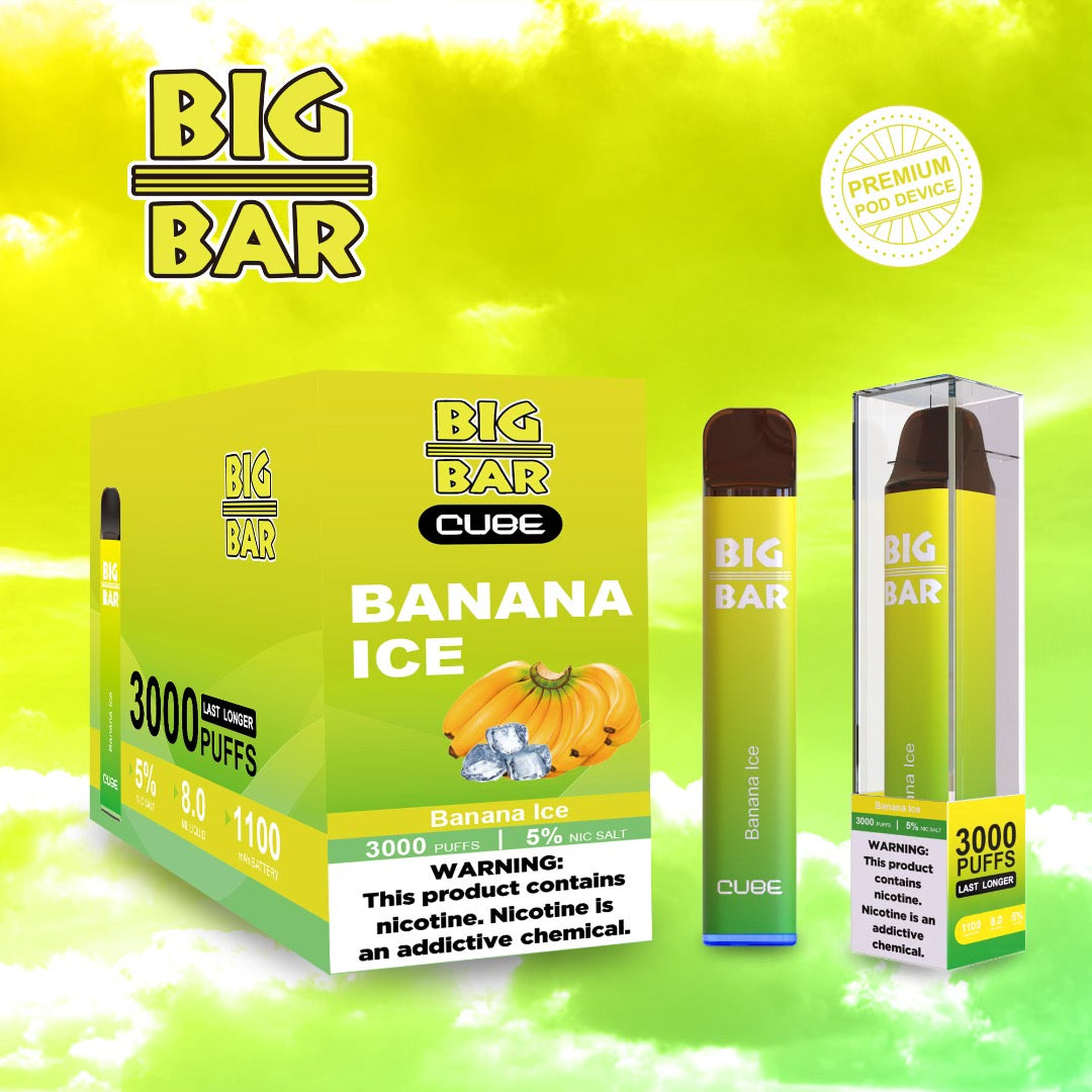 big bar duo vape Big Bar Cube (3000 Puffs) – E-juice Enterprise Wholesale Inc